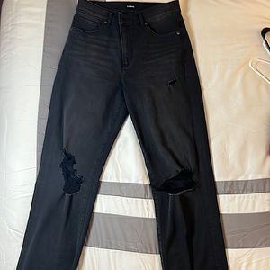 EXPRESS Black Jeans (Super High Rise)
